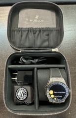 Men’s Hublot Big Bang E Black Ceramic Smart Watch Ref.440.C1.1100.RX w/box&paper