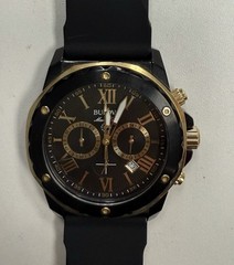 Bulova Men’s Watch 98B278 Marine Star Chronograph Mineral Crystal Two Tone