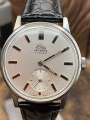 Vintage LEIJONA 17 Jewels Cal.A. Schild 1130 “Wermachtswerk” Swiss Watch #9383