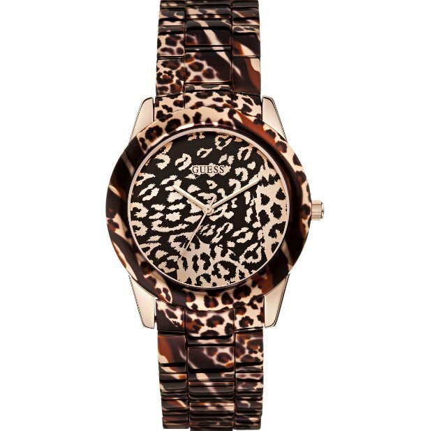 Guess Vixen Animal Print Dial Ladies women’s 38mm Watch W0425L3