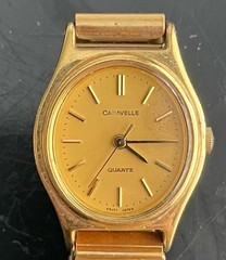 Vintage Caravelle by Bulova Ladies Watch Gold Tone For Parts And Repair