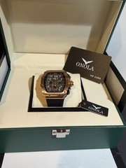 ONOLA Watch Rose Gold/ Black Band