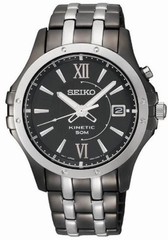 Seiko SKA551 SKA551P9 Mens Kinetic Watch black NEW WR50m RRP $699.00
