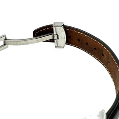 Croton Dual Time Tank Watch • Two-Tone Silver & Gold • 43 mm • Luxury Wristwatch