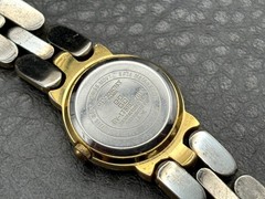 Givenchy Swiss Quartz Two-Tone Gold Tone Silver Oval Watch Women NEW BATTERY