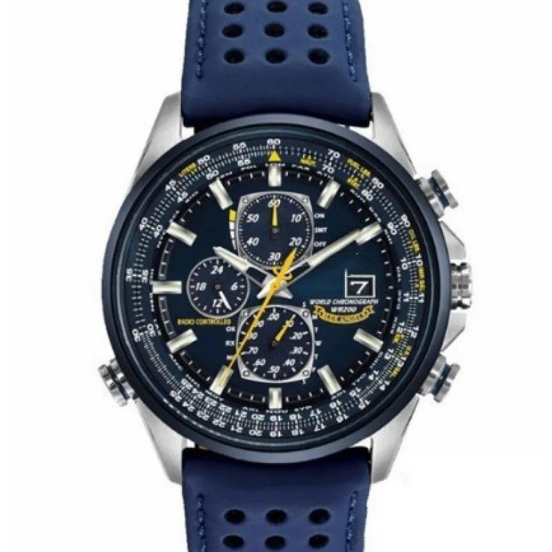 Blue Angels Watch for Men, Pilot Military Aviation Watch, Stainless Steel Bracel