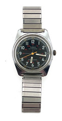 Vintage 1970s Timex Military Viscount Crosshair Automatic Men’s Watch Runs