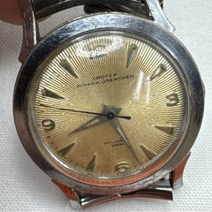 CROTON AQUAMATIC Self-Winding LINEN Dial Wrist Watch 1956 360EL Runs READ PAPER!