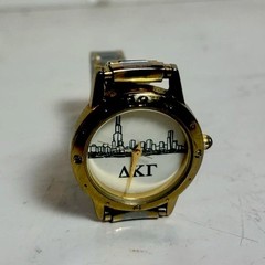 Image Watch Quartz Movement Expandable Band Silver Gold Tone Works