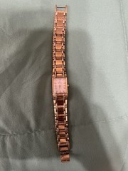 Bulova Women’s Gold-Tone Rectangular Face Analog Wristwatch Baton Indexes