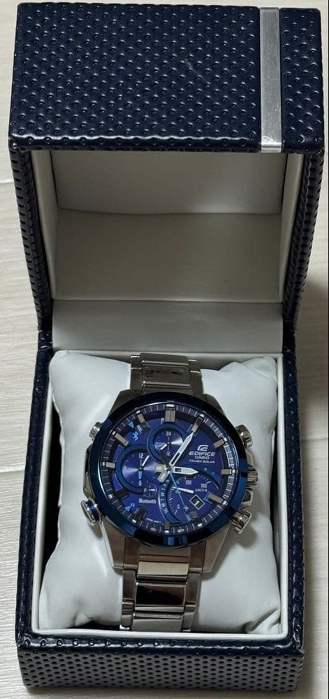 Casio Edifice EQB-500 Bluetooth Solar Chronograph Mens Watch Box Japan