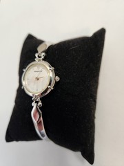 Ricoh Monperier Women’s Quartz Silver Bangle Bracelet Watch White Dial Analog