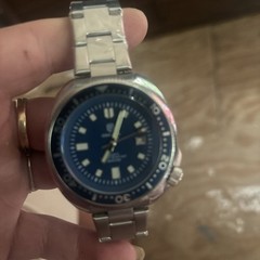 44MM QINGXIYA Tuna Quartz Mens Watch Stainless Steel 30M Waterproof Luminous NEW