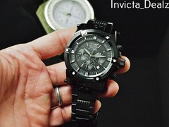 Tresod Men’s NAVMASTER Chrono All Black Combat Tone Sapphire Crystal SS Watch