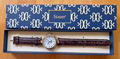 Stauer Graves 33 Automatic Wrist Watch for Men Brown & Black Leather New in Box!