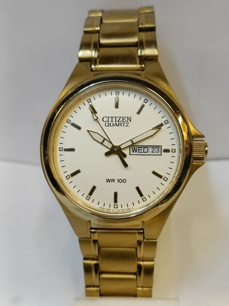 VINTAGE CITIZEN QUARTZ CREAM DIAL JAPAN MEN’S WORKING CONDITION