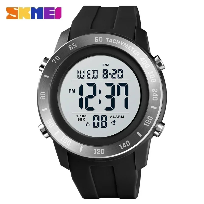 Digital Wristwatches for Mens Waterproof Chrono Count down Hour Homme Big Dial