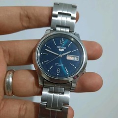 Rare SEIKO 5 SNK801K1 Automatic 7S26-02J0 Green Dial Day Date Watch Men Vintage