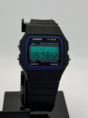 Modded Casio F-91W With Green Digital Screen
