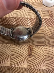 Vintage Eterna-Matic Automatic Swiss Watch Cal 1414U Stainless Steel Engraved 60