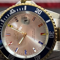 Invicta PD Jetsetter 40mm SS 2 Tone Bracelet Quartz Mens Watch 49887