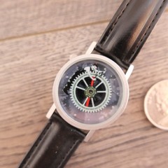 Charlie Chaplin TEMPUS FUGIT Modern Times Unisex Analog 33mm Watch, Black Band