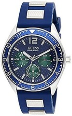 [B1R] Used Imported GUESS Men Watch Blue [k2p]