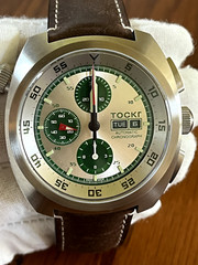 Tockr Air Defender Chronograph – Stainless Steel/Silverado/Calf Leather Strap