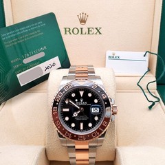 2020 Rolex Rootbeer GMT-Master II 2-Tone 40mm Watch 126711CHNR Box/Papers/Tag
