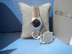 EBEL Classic Wave ladys stainless steel quartz watch