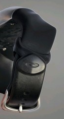 Vintage Oakley 1.0 Bullet Crush Watch Black Y2K Silver Face