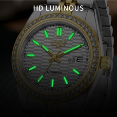 LIGE Men Watch Automatic Mechanical Date Waterproof Stainless Steel Wristwatch