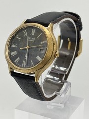 Seiko Tiger Eye Quartz 0842-7000 Men’s Watch Black Japan Vintage 08123