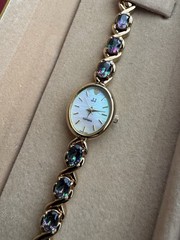 Vintage Jules Jurgensen A Propos Mystic Topaz Iridescent Bracelet Watch