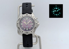 Seiko AGS Kinetic SBBW019 5M23 Purple Scuba 200M JDM | New Capacitor/Excellent