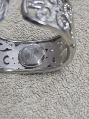 AVON SPARKLING FLOWERS CUFF BRACELET WATCH a lot Of BLING for the BUCK