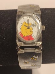 Disney Watch Women/Youth WINNIE THE POOH Clear Plastic St WR Multicolor Quartz