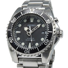 CLA’d [N MINT] SEIKO KINETIC SCUBA 5M62-0BL0 SKA371PC Black 44mm 200M Men’s A654