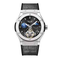 PINDU Design 6537 Men’s Automatic Mechanical Moonphase Leather Watch Waterproof