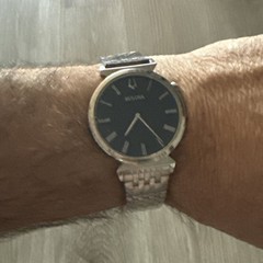 Bulova 96A233 Men’s Blue Watch Engraved For Dad. See Pictures Of The Case Back