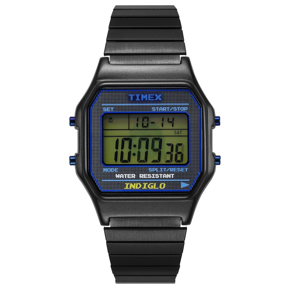 Unused TIMEX PAC MAN TW2V94200 Black Brass Plastic Quartz Men Watch in Box