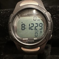 Medline Men’s Watch Black Silver Tone Digital Heart Rate Monitor WR30M- TESTED