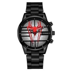 Men Watch Spiderweb Quartz Watch Stainless Steel Water Resistant Wristwatch