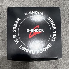 Casio G-SHOCK Analog/Digital 200m Quartz Black Resin Band Silver Bezel Box