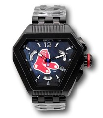 Invicta MLB Boston Red Sox Men’s 53mm Black MOP Dial Swiss Chrono Watch 42638