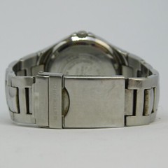 GUESS Waterpro G65376G Silver Tone Analog Men’s Watch Sz. 6 1/2″ New Battery