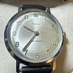 Timex Marlin Silver Men’s Watch New Band Runs 1960’s