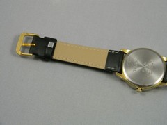 Timex Indiglo Watch Men Easy Reader 35mm Gold Tone Date New Band New Battery