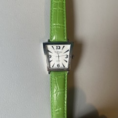 Marcel Drucker Collection Trapezoid Watch Green Leather Band Ladies 21-701