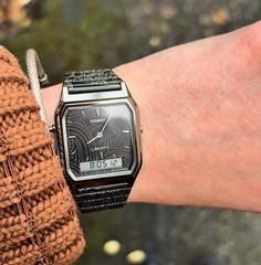Casio AQ-230EBLT-1A Black Digital Liberty Collaboration Vintage Style Watch